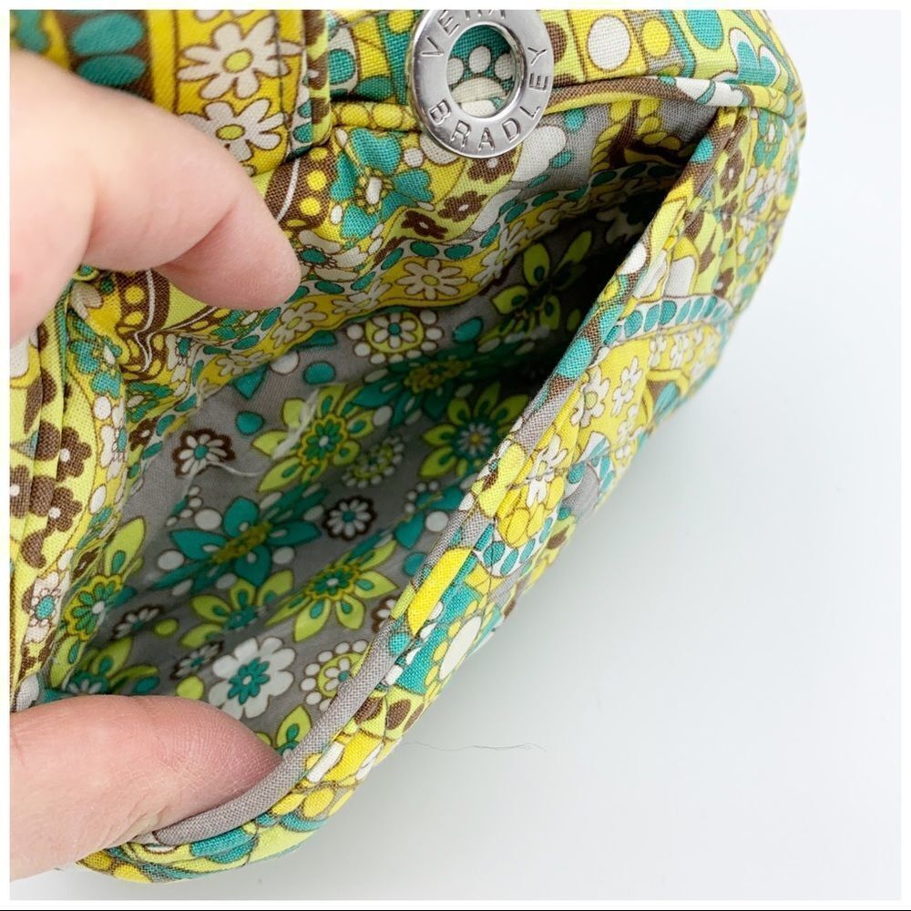 Vera Bradley Medium Lemon Parfait Cosmetic bag EUC - Picture 5 of 10